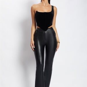 Meshki size M velvet corset top